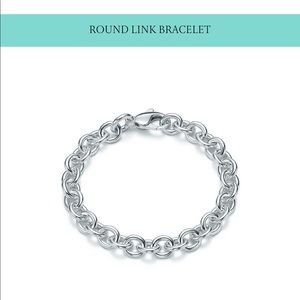 Tiffany round link bracelet